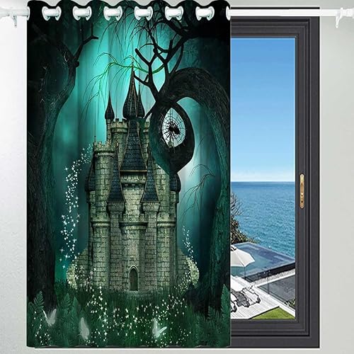 Miniatura 2 de Cortinas para Cuarto Castle - Cortina de decoración personalizada para puerta, cortinas para cuartos separados, decoración de sala de fútbol de 80