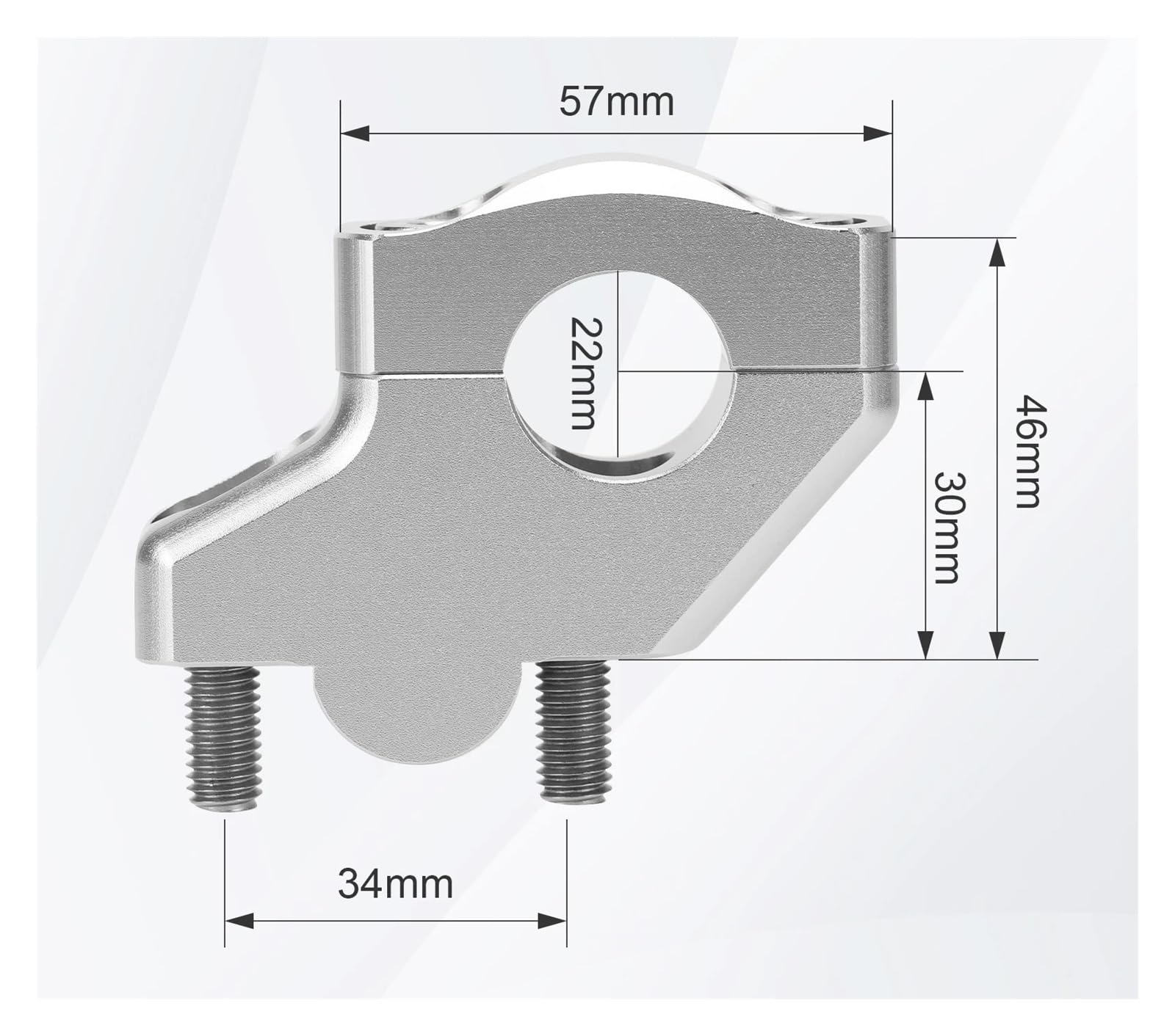 Riser de Guidon de Moto Rehausseurs De Guidon Décalés De 22 Mm (7/8") pour Bandit GSF250 400 600 650 750 1200 1250
