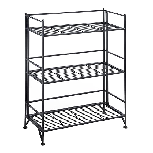 Convenience Concepts Xtra Storage Shelves - 3-Tier Wide Folding Metal
