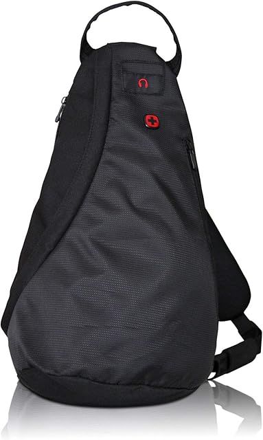 WENGER Premium Cross Body Bag, sportowa torba na ramię dla kobiet i mężczyzn, torba sportowa, torba na ramię do jazdy na nartach, snowboardzie, do aktywności na świeżym powietrzu, 10 litrów, czarna