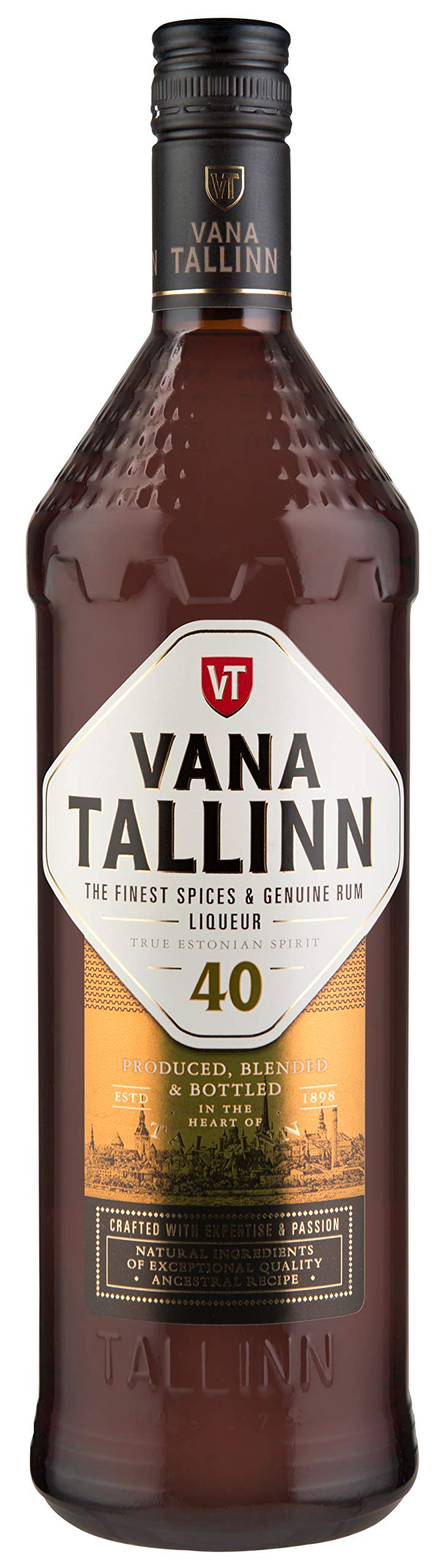 Vana Tallinn | Das Original aus Estland mit Jamaika Rum als Basis | 40% Rumlikör von der estnischen Brennerei Liviko | Orange, Zimt, Vanille, Muskat | 1000 ML Flasche