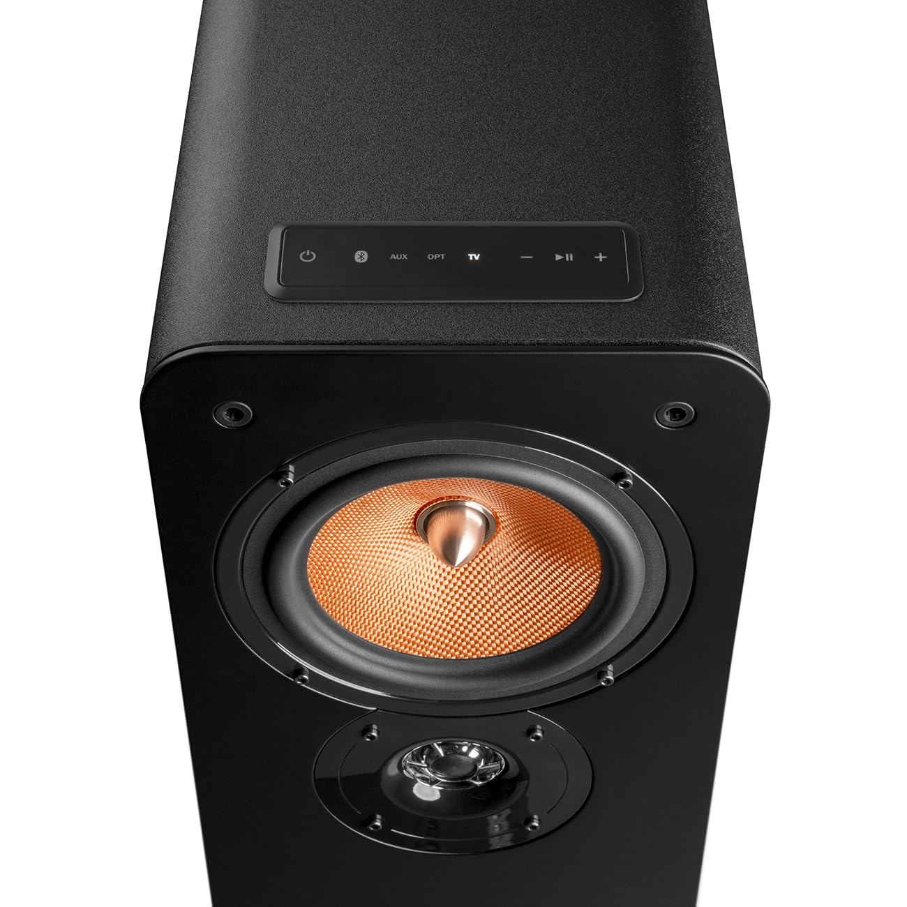 Teufel Ultima 40 AKTIV 3 - Aktives 3-Wege-Standlautsprecher Paar | mit Bluetooth aptX, 260 W, Bassreflex, Integrierter Verstärker, HDMI ARC CEC‌, USB-C - schwarz