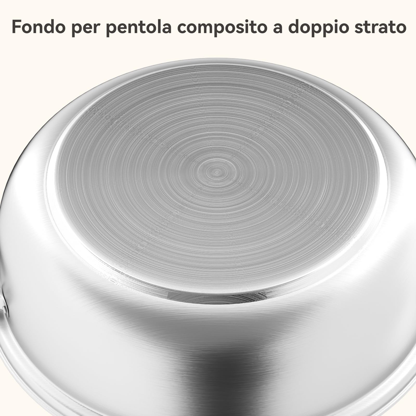 Vaporiera per cucinare Pentola per cottura a vapore in acciaio inossidabile da 28 cm con cestello per cottura a vapore, pentole a 3/4/5 livelli con coperchio per cucinare verdure, zuppe (4 livelli)