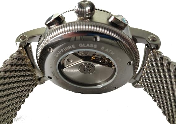 Luftwaffe Men's Automatic Chronograph Watch 4H86BM Blue, silver, Strap.