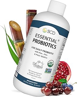 SCD Essential Probiotics for Women, Men, Kids and Toddlers, Live Probiotic for Digestion and Immunity, Gut Health Liquid Probiotic Supplement with 11 Strains – 16.3 fl oz by SCD Probiotics