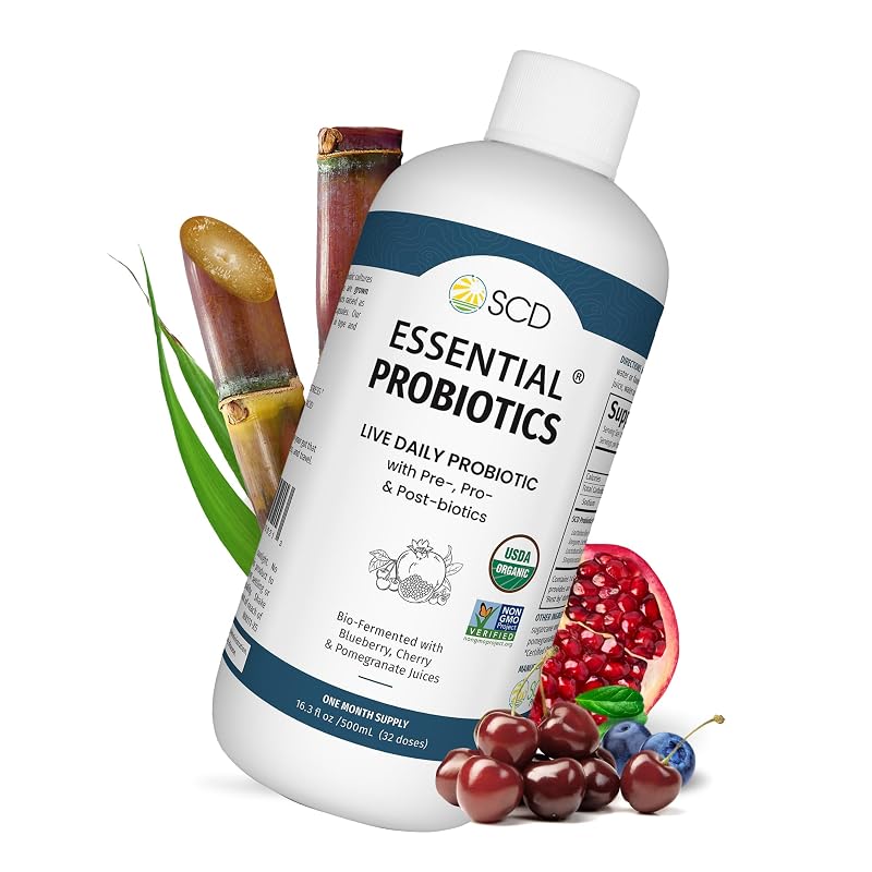 SCD Probiotics Suplemento Probiótico Líquido com Acidophilus, 473 mL