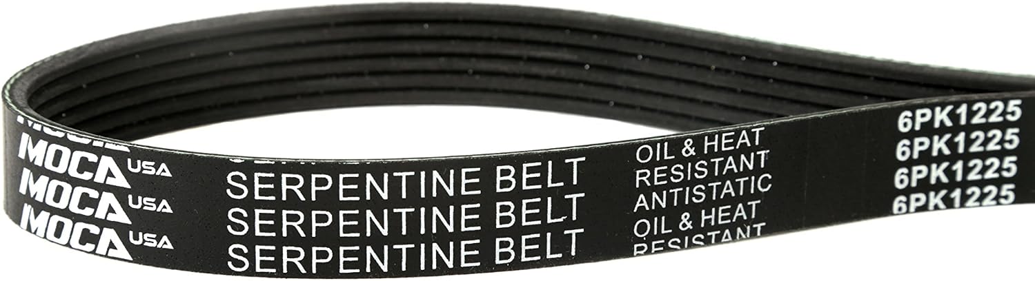 MOCA 6PK1225 EPDM Serpentine Belt Fits 2008 1.8L DOHC 5-Door