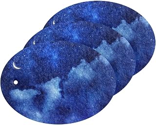 Coikll Space Galaxy Kitchen Sponges Cleaning Odor Free Non Scratch Dish Sponge for Cleaning Dishes Bathroom - 3 PCS