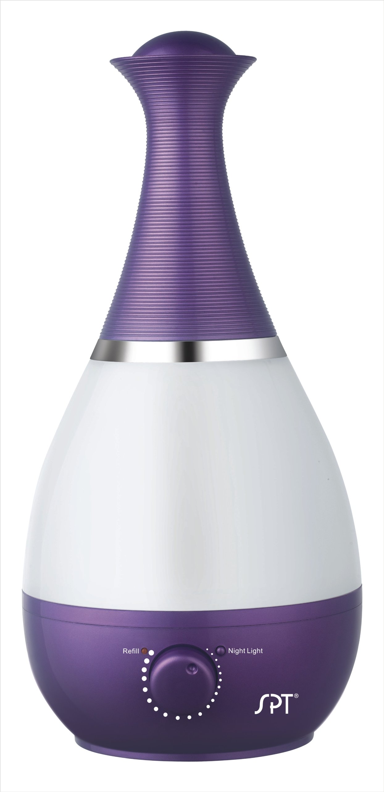 Ultrasonic Humidifier with Frangrance Diffuser and Night Light (Violet)