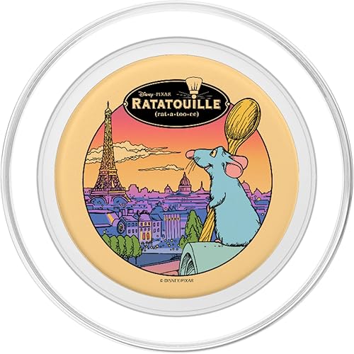 Miniatura 2 de Disney Pixar Ratatouille Remy In Paris PopSockets PopGrip agarre intercambiable para teléfonos y tabletas PopSockets MagSafe PopGrip para iPhone