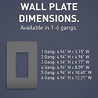 Vista 4 de Pass & Seymour RWP26WCC10 - Plato de pared, plástico, 0.04 onzas (1 gramo), color blanco, RWP262GCC6