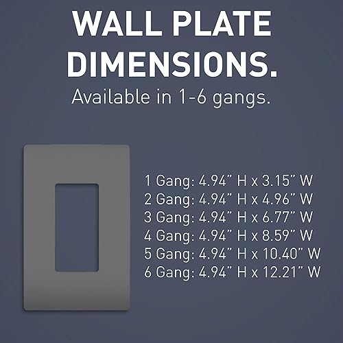 Miniatura 4 de Pass & Seymour RWP26WCC10 - Plato de pared, plástico, 0.04 onzas (1 gramo), color blanco, RWP262GCC6