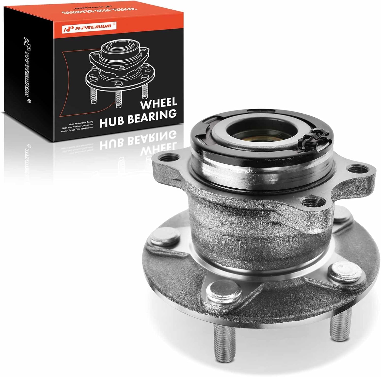 A-Premium Rear Wheel Bearing and Hub Assembly Compatible with Mitsubishi Outlander 2014-2020, Outlander Sport 2013-2015, Outlander PHEV 2018-2020, Eclipse Cross 2018-2020, RVR 2018-2019 (Canada Built)