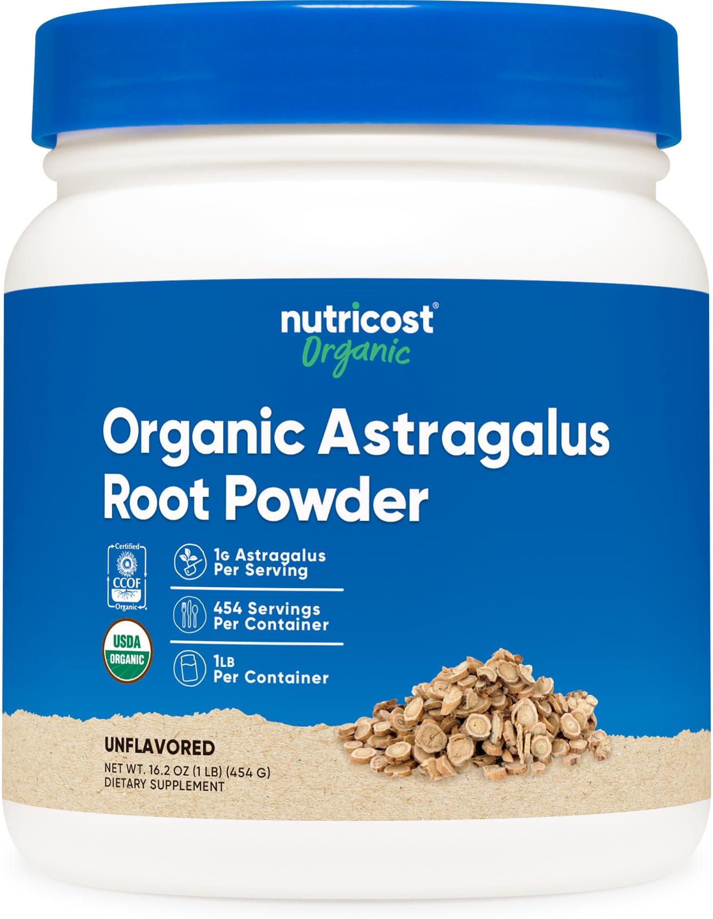 Nutricost Astragalus Root Powder 1LB - Gluten Free, Non-GMO, Vegan