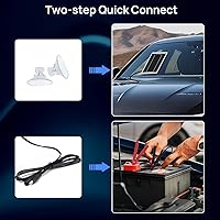 Vista 7 de ECO-WORTHY Cargador de Batería Solar de 12 Voltios Impermeable Portátil Panel Solar de Energía Cargador Solar de Goteo para Batería de Automóvil