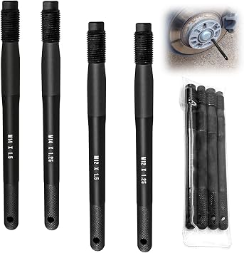 4pcs Wheel Assembly Aid Kit, M12x1.25, M12x1.5, M14x1.25, M14x1.5, Wheel Alignment Pin Tool, Wheel Alignment Pin Tool, Tool Accessories, for Wheel Assembly or Disassembly