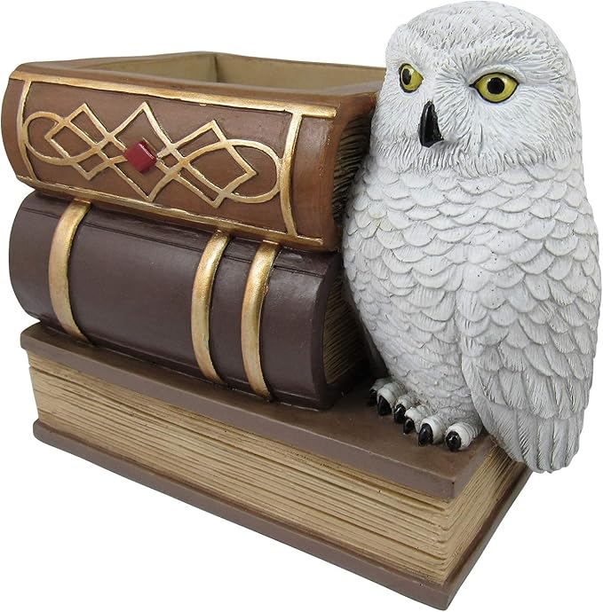 フクロウ 置物 木製 アンティーク レトロ ハリーポッターのよう 【公式