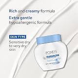 POND’S Dry Skin Cream – Moisturizing Face Cream for Deep Hydration – Daily Hydrating Facial Moisturizer for Radiant Skin – Dermatologist Tested, Non-Comedogenic Face Moisturizer, 10.1 oz, 3 Pack