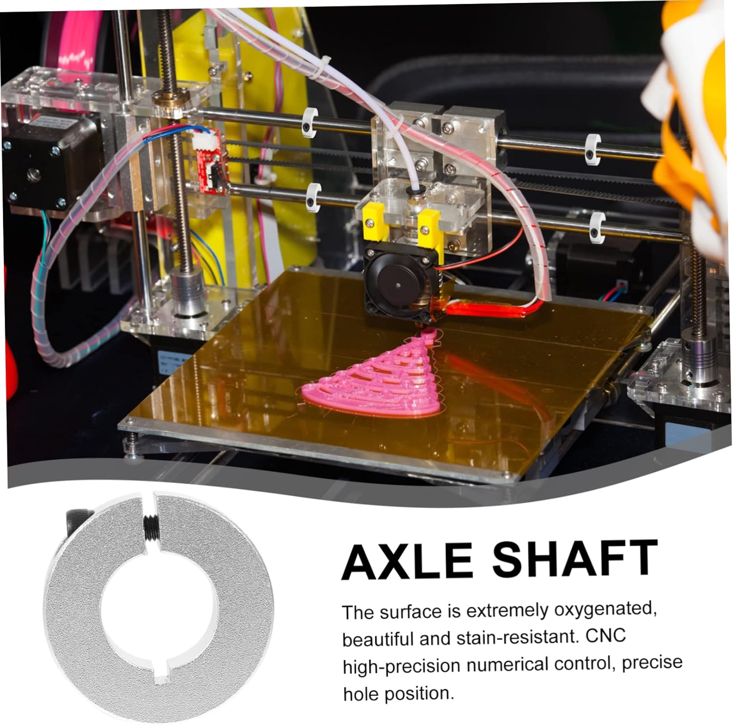 Cabilock 12pcs Shaft Collars Locking Collars Open Fixed Ring Cnc High Precision Suitable for Flexible Hard Shafts Craft Industry Wheel Axle Fixing