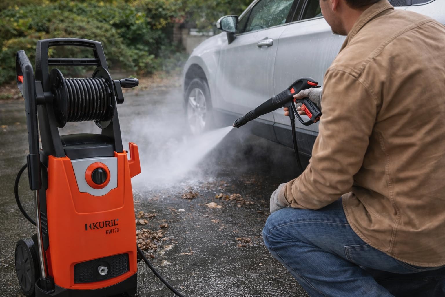 Hidrolimpiadora Kuril KW170 | 2,5 kW | 170 Bar | Caudal 438 L/h | Limpieza de terrazas y Jardines