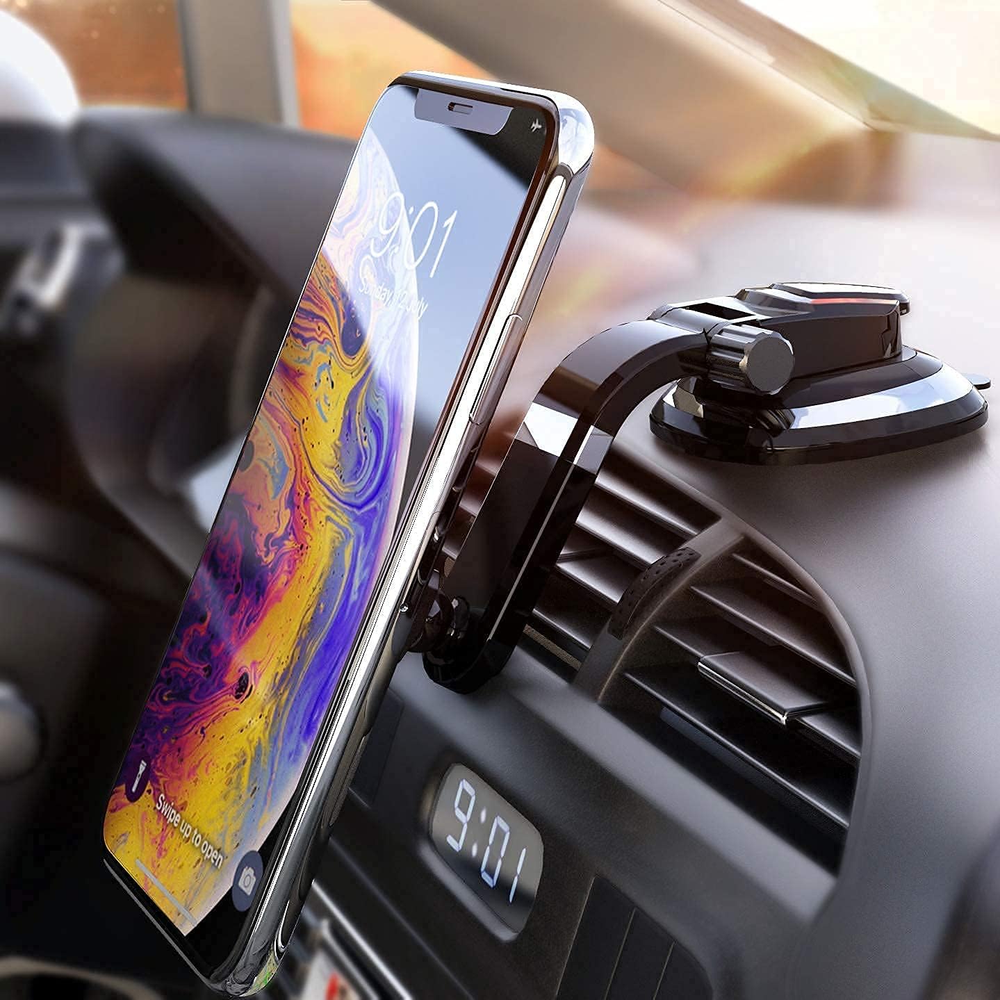 BESTRIX Phone Holder for Car, Magnetic Car Phone Mount | Dashboard Cell Phone Car Phone Holder Compatible with iPhone 12 11 Pro,Xr,Xs,XS MAX,XR,X, Galaxy S20 Note 20 Ultra & All Smartphones : Cell Phones & Accessories
