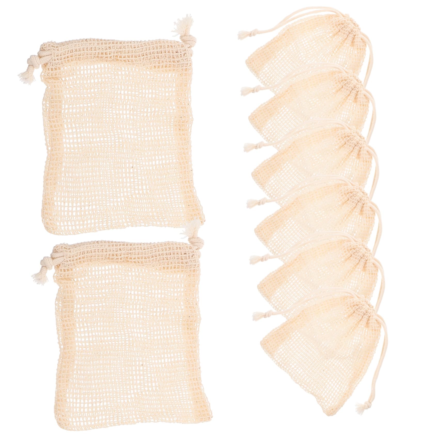 40 Stk Aufbewahrungstasche für Seife Netz-Aufbewahrungstasche Badezimmer-Seifenbeutel seifen halterung soap holder Mesh-Taschen Blasen machen Maschen Bettwäsche aus Baumwolle