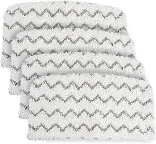 4 almohadillas de repuesto para trapeador de vapor Shark S1000, S1000A, S1000C, S1000WM, S1001C, S2001, almohadillas de agarre de suciedad, lavables