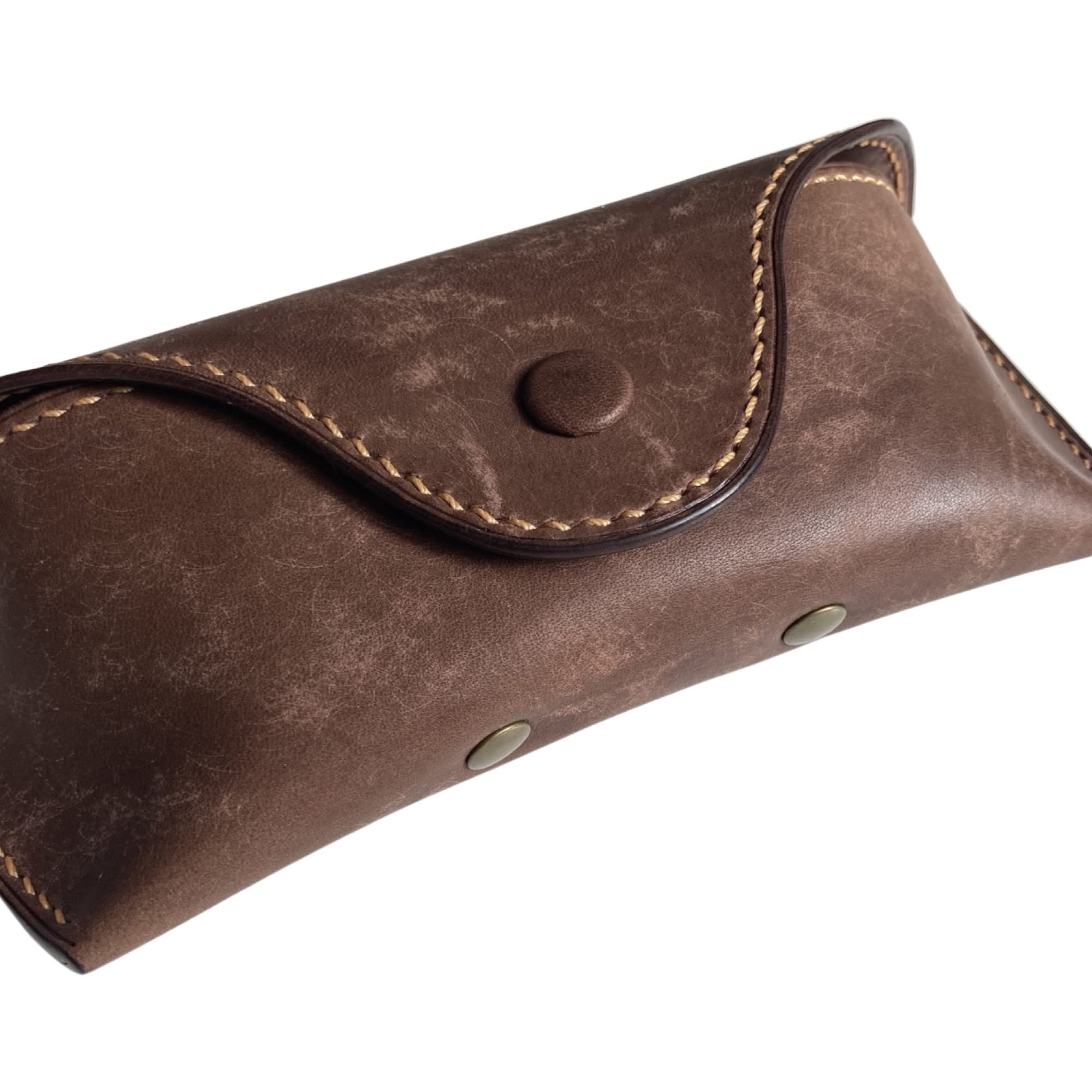 Brillenetui Hardcase Hartschalen Brillen Etui Brillentasche Brillenbox HülleBrillenetui Hülle Etui Brillentasche echt Leder Handgemacht
