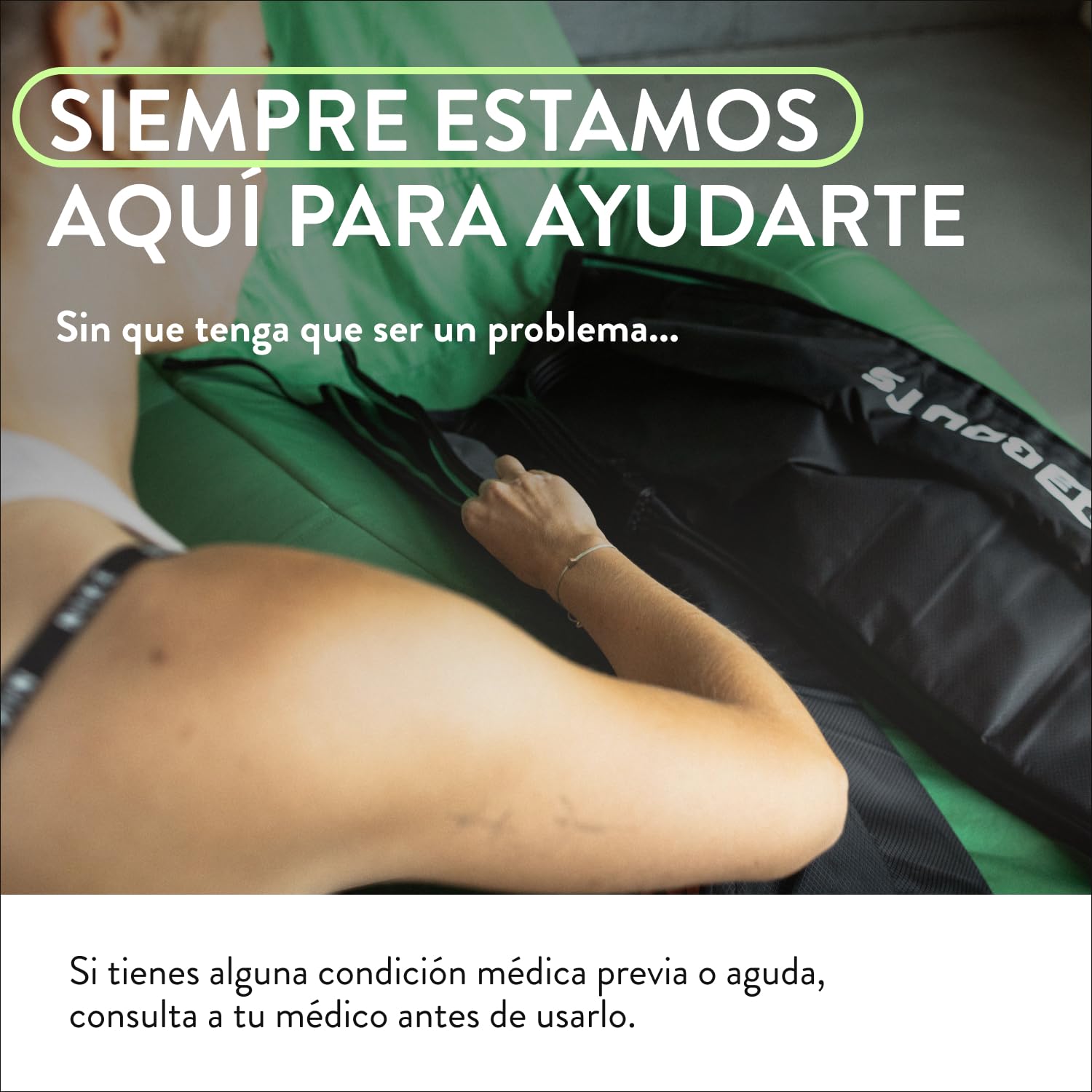 Go Lite Pants – Masajeador de piernas | 180 mmHg | 4 cámaras superpuestas | para casa y viajes | S/M