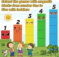 Vista 3 de Bloques magnéticos para niños pequeños, bloques magnéticos-Build Mine Ice Magnet World Set para niños y niñas de 3 a 4 años, 4 a 5, 6 a 8 años