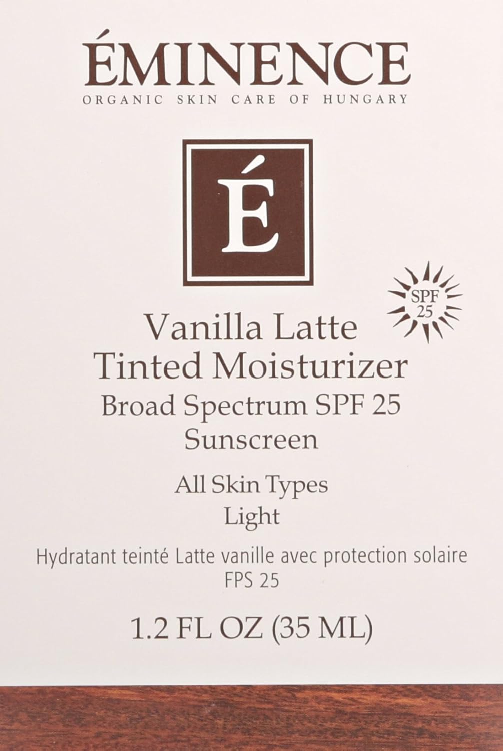 Eminence Vanilla Latte Tinted Moisturizer SPF 25, 1.2 Ounce