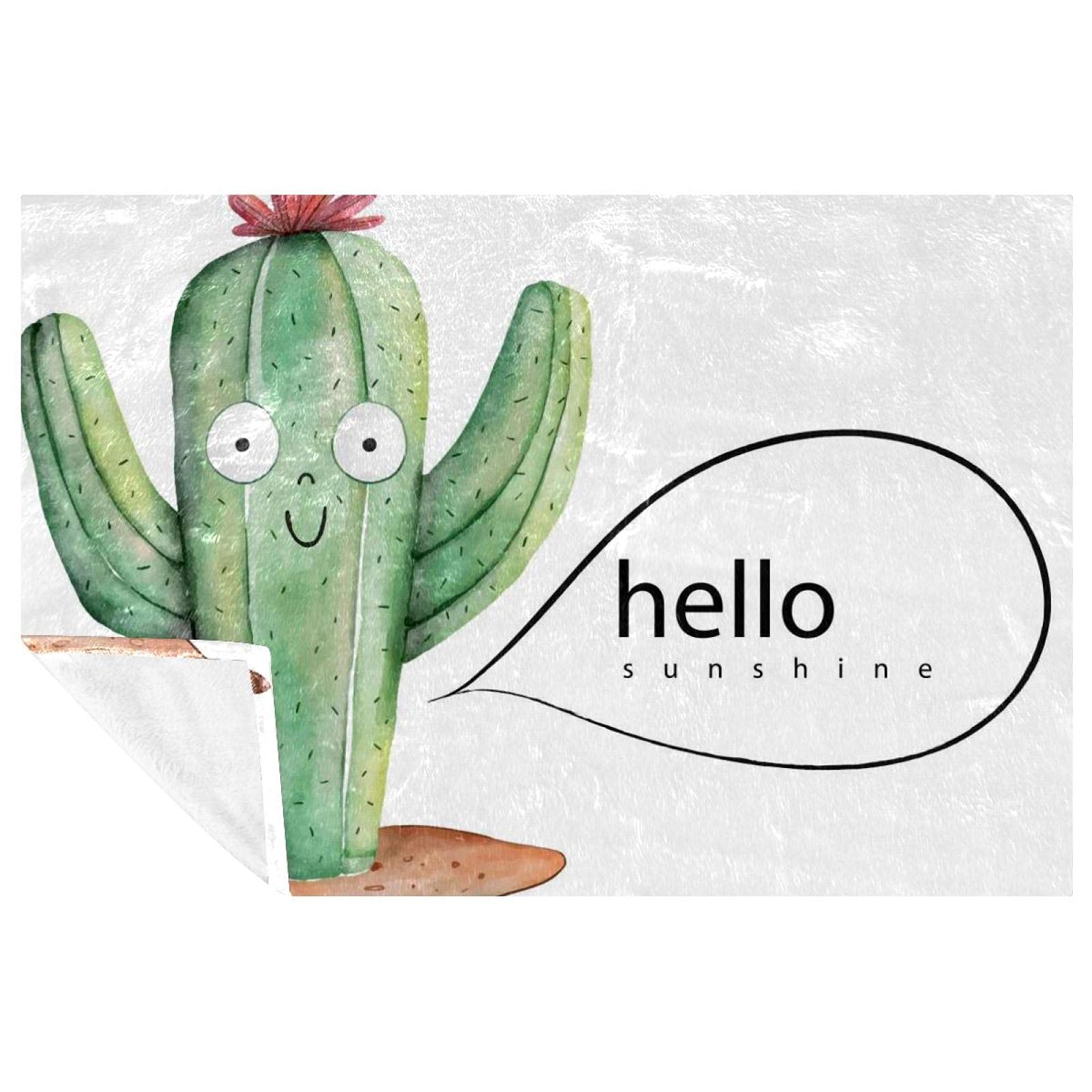 Couverture douce et chaude cactus pour des moments cocooning uniques