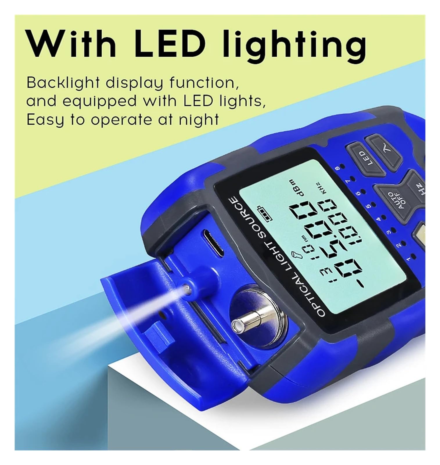 Mini Source de lumière Stable portable MC1315, outil de test de câbles à fibres optiques monomode 1310/1550nm