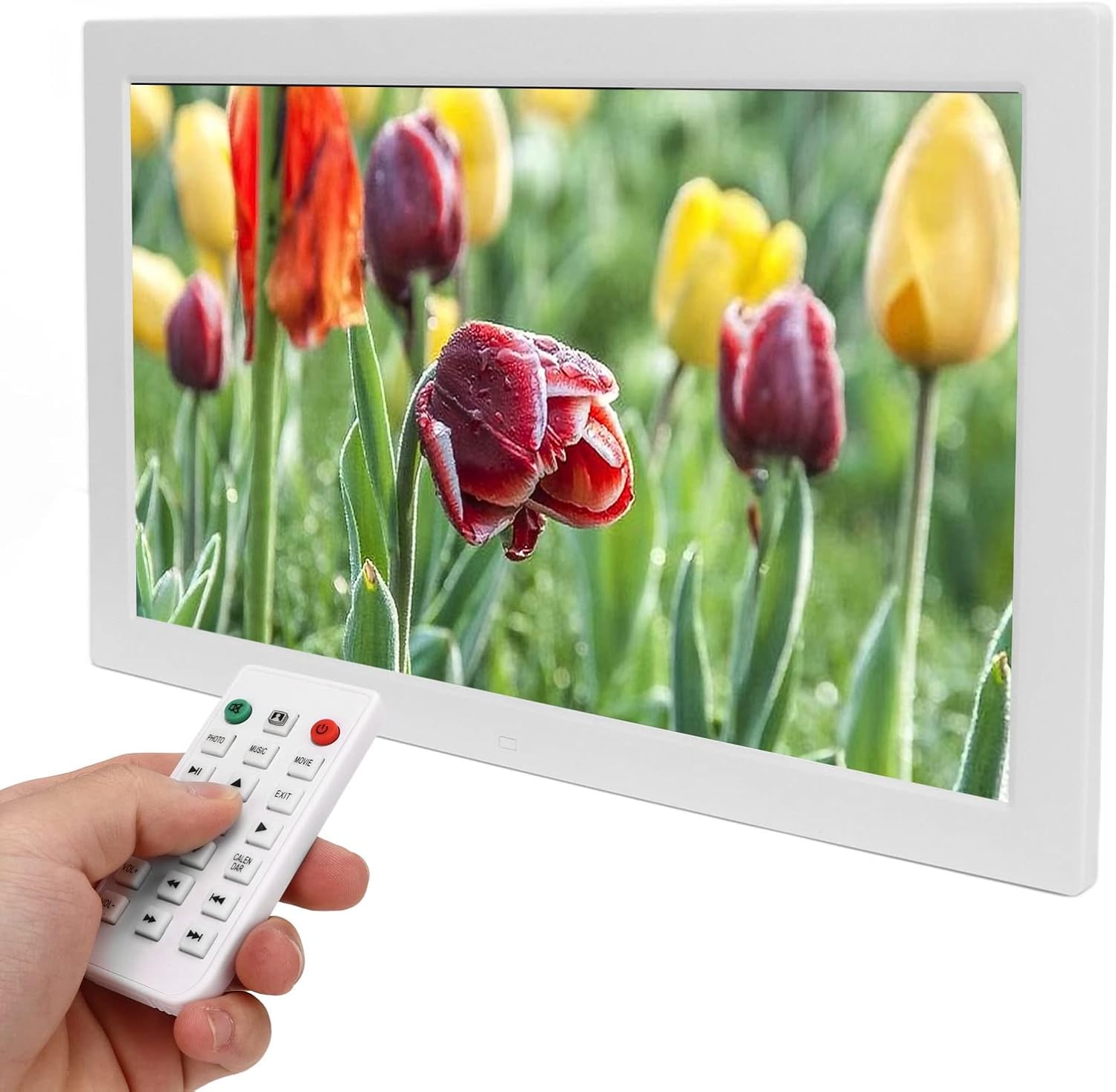 19 Zoll 1080P Digitaler Bilderrahmen, Digitaler Bilderrahmen mit Bildvorschau, Plug and Play, Stereo… 19 Zoll 1080P Digitaler Bilderrahmen, Digitaler Bilderrahmen mit Bildvorschau, Plug and Play, Stereo…