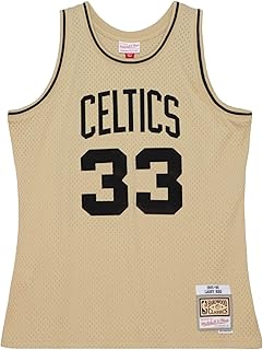 Swingman Khaki Mesh Jersey Boston Celtics 1985-86 Larry Bird