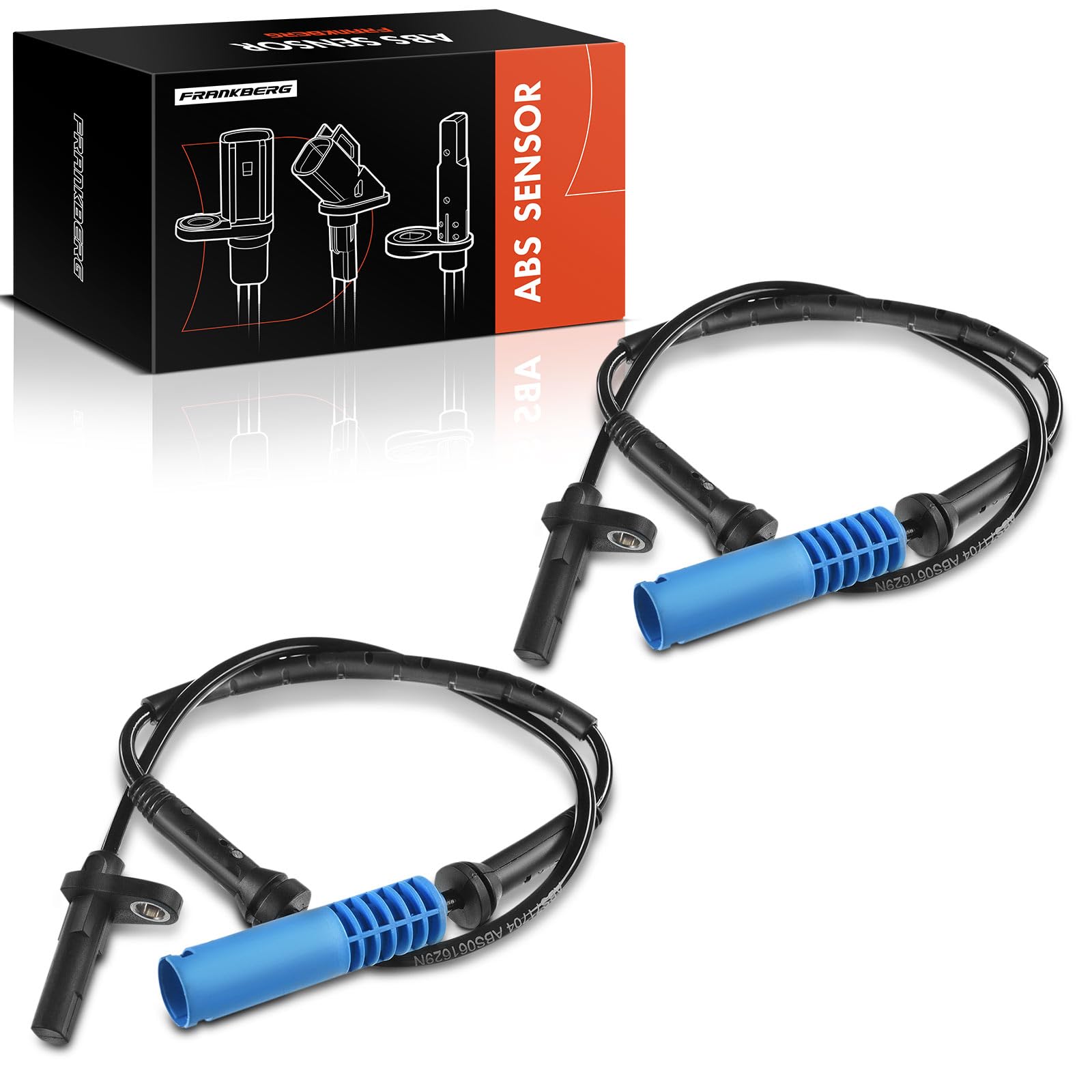 Frankberg 4x Sensores de velocidad ABS Compatible con X5 E53 3.0d 3.0i 4.4i 4.8is 2003-2006 Replace# ALS439,34526771705