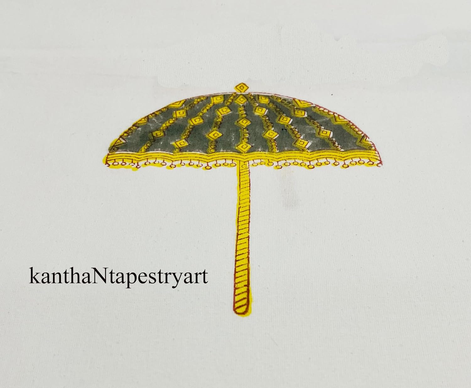 Generic kanthaNtapestryart Jaipuri Printed Floral Print 100% Pure Cotton Hand Block Print Bedsheet with 2 Pillow Cover Block Printed Flat Sheet (King/Queen Size 90x108 Inch)