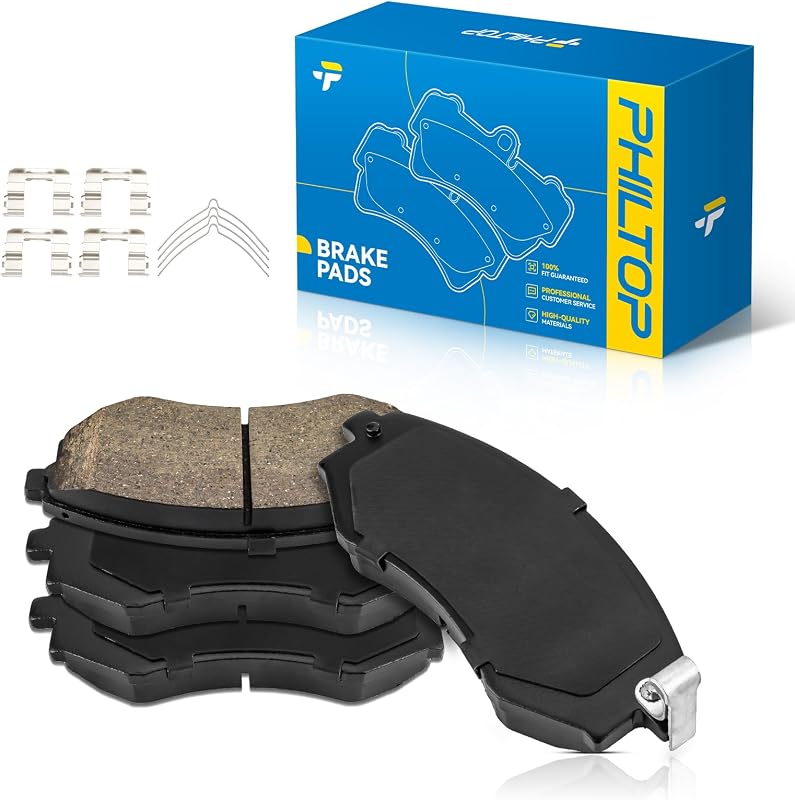Pastilhas de freio dianteiras cerâmicas PHILTOP D700 para Hyundai, Kia e INFINITI – Jogo com 4 unidades