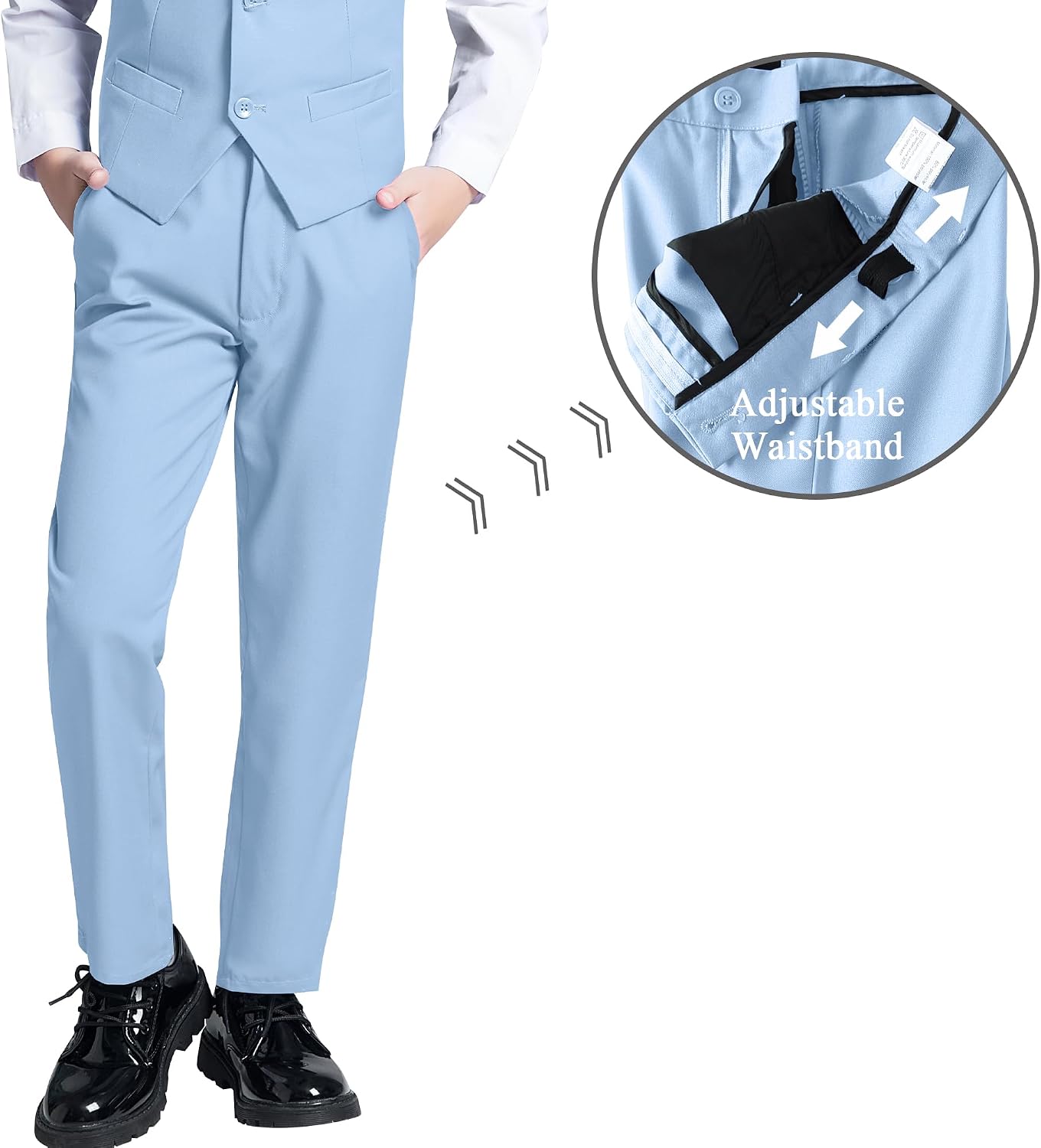 JPF Boy's Formal Suit Set Slim Fit Kids Tuxedo Suits for Wedding Teen Toddler Boy Dress Suit Outfit