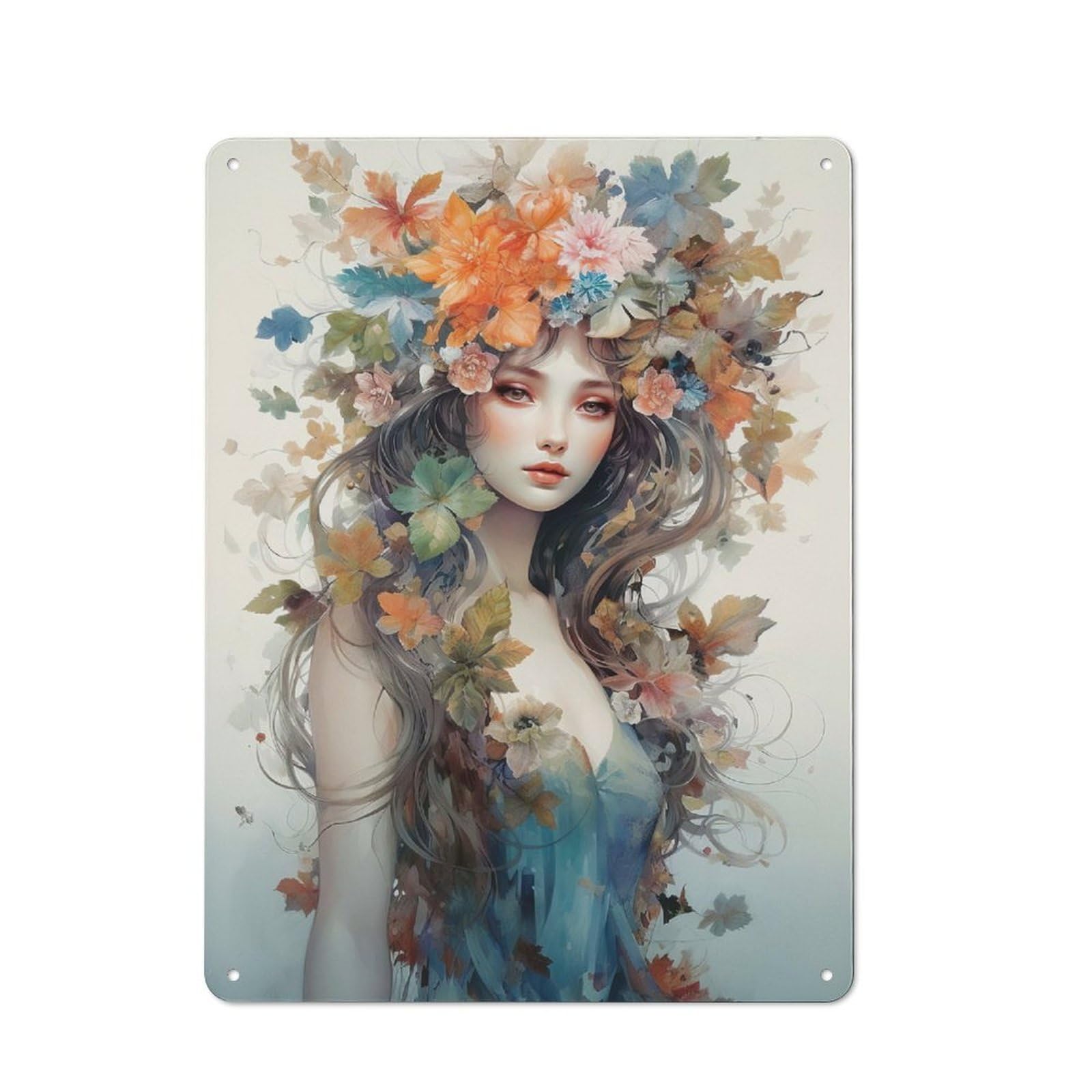Forest Fairy Bistro Metal Sign 40x30cm, Vintage Cafe Wall Decor for Takeaway, Bar, Kitchen Or Counter Area