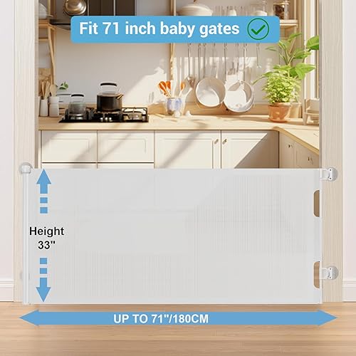 Miniatura 7 de HAMOPY Piezas de repuesto retráctiles para puerta de bebé con bloqueo automático, juego de accesorios originales (incluye 2 pestillos + 2 soportes)