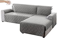 Vista 13 de Genina Fundas de sofá modular para perros, fundas de sofá en forma de L, funda de sofá reversible, protector de muebles seccionales para mascotas