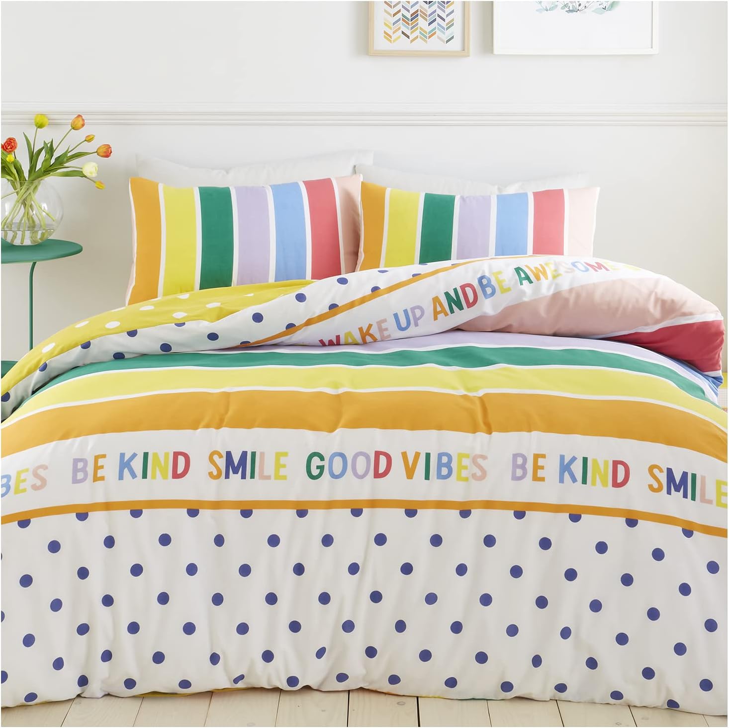 GC GAVENO CAVAILIA Super Soft Multicoloured Duvet Quilt Cover, Poly