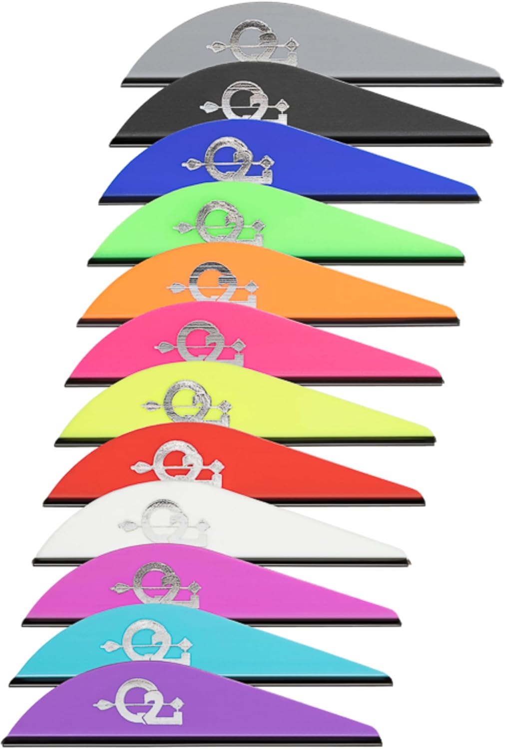 Q2i Griff X Archery Vanes - High-Performance, Lightweight, All-Weather Archery Accessories with Tri-Fusion Vane Adhesion Technology for Arrow Fletching, Arrow Vanes