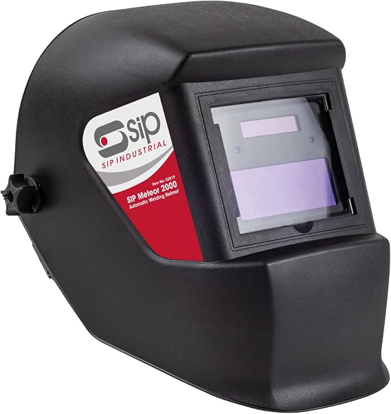 SIP METEOR 2000 Welding Helmet Auto Darkening True Colour HD Solar Powered Headshield Fixed 11 Shade
