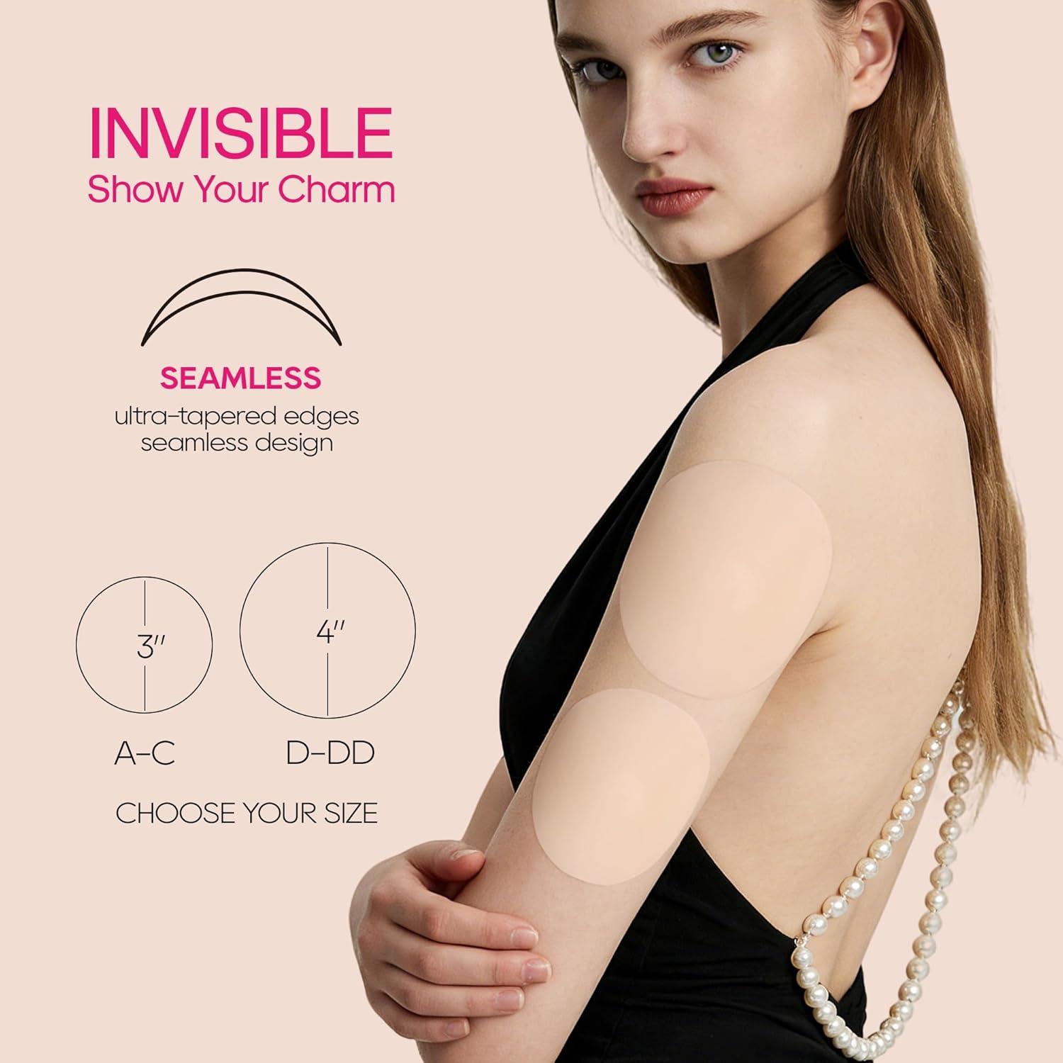 Nipple Covers for Women, Non-Adhesive Medical-grade Silicone Reusable Pasties, Sticks with Warmth, Stays Put - Image 3