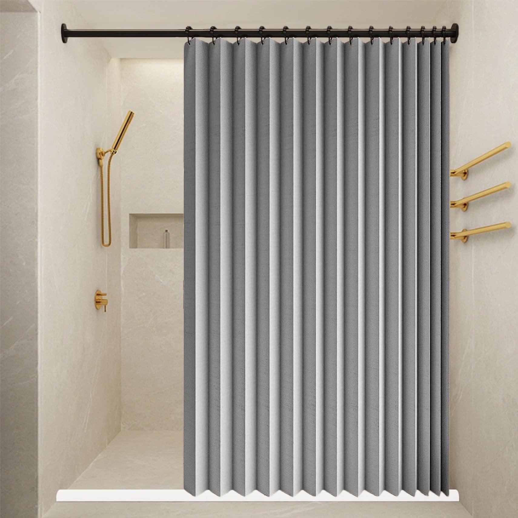 Rideau anti froid pour couper les courants d'air et séparer un salon d'un balcon