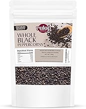 Rulop Black Peppercorn 500g - Gourmet Peppercorn - Black Peppercorns for Grinders, Packed in Resealable Pouch to Maintain Freshness