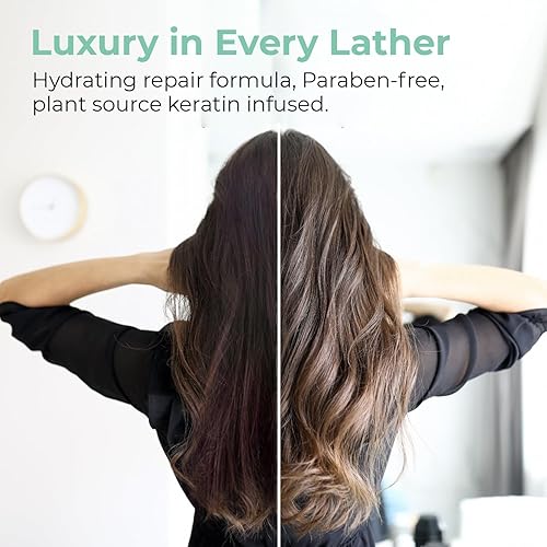 Miniatura 6 de OLIOLI Acondicionador reparador hidratante de 15.2 onzas  Acondicionador de recuperación de humedad con queratina, aceites nutritivos y proteínas a