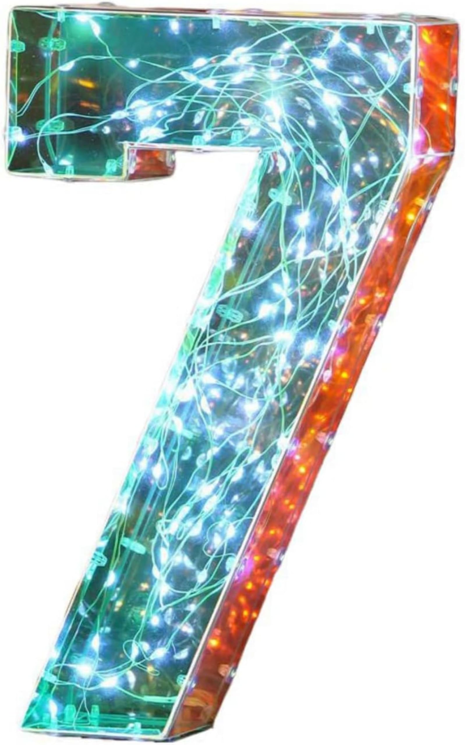 Jemnpela LED Marquee Letter Number Sign Lights Glitter Light Up Alphabet Figure Night Light for Birthday Party Wedding Home Bar Holiday Wall Decoration